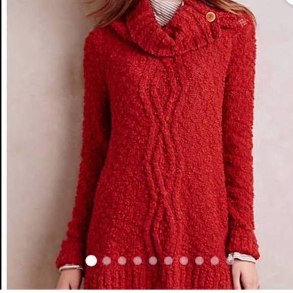 Anthropologie moth orange sweater S - Picture 2 of 6